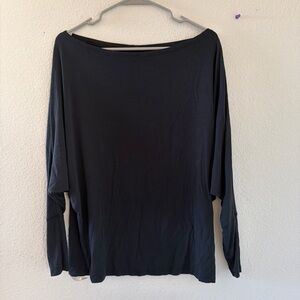 Brandy melville black oversized slouchy top